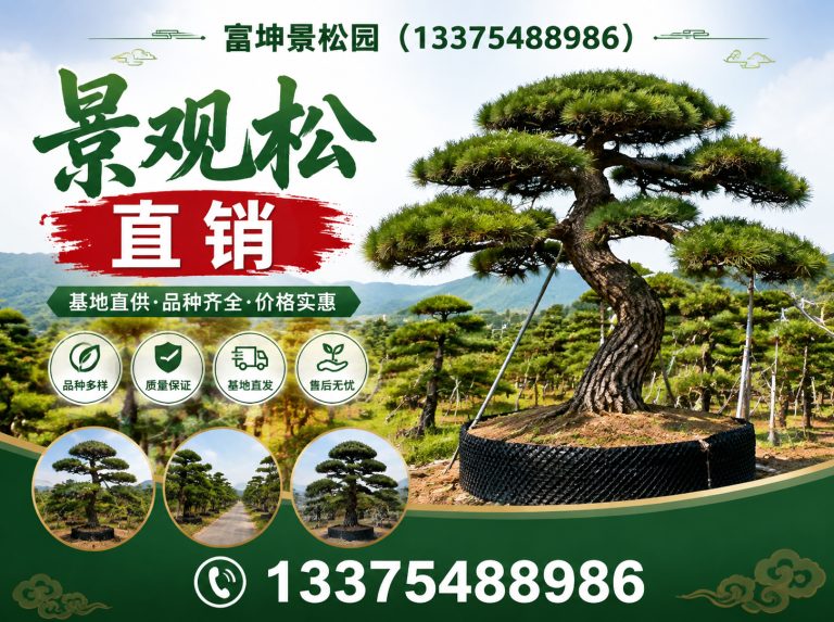 泰山区庭院造型松展示图